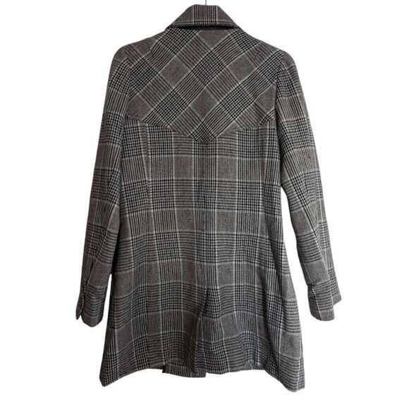 Anthropologie Cordelia  plaid wool trench coat size 8 - Picture 5 of 12